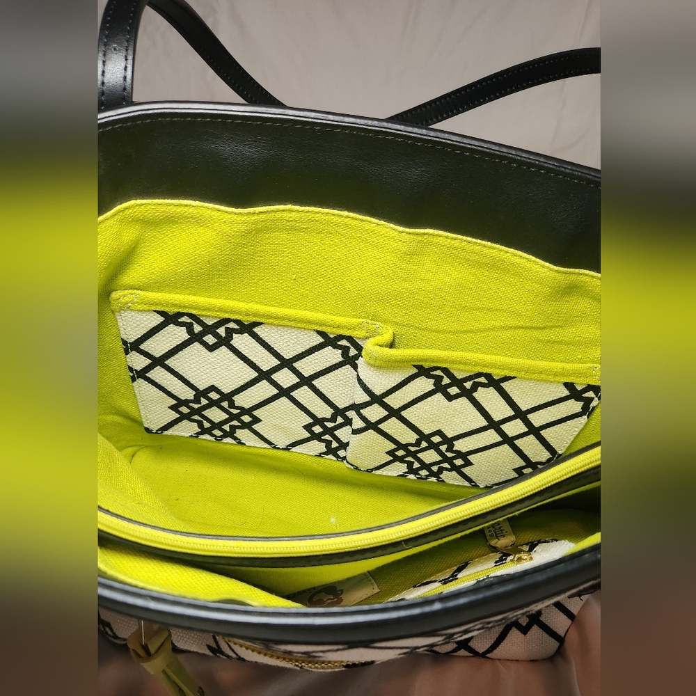 Spartina 449 Ivory/Navy/Lime‎ Tote - Picture 8 of 9